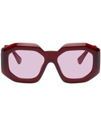 Versace - Red Maxi Medusa biggie Sunglasses - Lyst