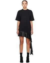 MSGM - Black T-shirt Minidress - Lyst
