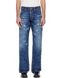 DSquared² - Dark Scratch Wash 'The American' Jeans - Lyst