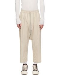 Rick Owens - Temple Drawstring Cropped Trousers - Lyst