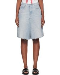 Our Legacy - Midi Denim Shorts - Lyst
