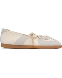 Maison Margiela - Off- & Replica Soft Laced Ballerina Flats - Lyst