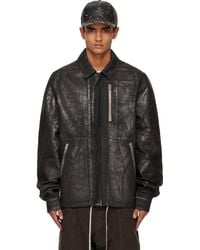 Rick Owens - Concealed Zipfront Denim Jacket - Lyst