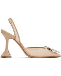 AMINA MUADDI - Begum Mesh Sling 95 Heels - Lyst