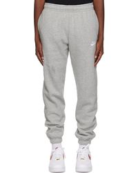 Nike - Gray Embroidered Sweatpants - Lyst
