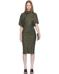 Rick Owens - Khaki Concordians Seb Midi Dress - Lyst