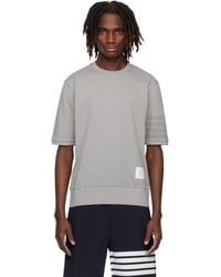 Thom Browne - Thom E Cotton Jersey 4-bar T-shirt - Lyst