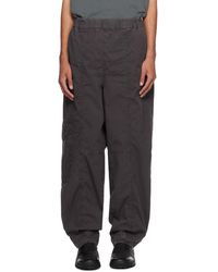 Ganni - Gray Embroidered Lounge Pants - Lyst