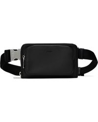 BOSS - Pebble-Grained Leather Wallet Bag - Lyst