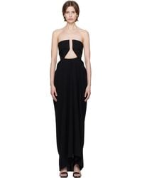 Rick Owens - ブラック Hollywood Amphora Prong マキシドレス - Lyst