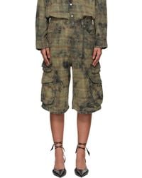 R13 - Bermuda Cargo Shorts - Lyst