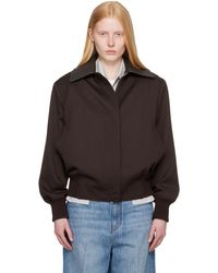 Stella McCartney - Burgundy Twill Tailoring Field Jacket - Lyst