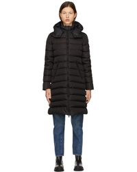 Moncler Black Down Ariette Coat | Lyst