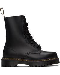 dr martens 1490 10 eye bex boots in black