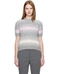 KENZO - Pull Gris À Rayures Speed - Lyst