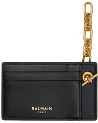 Balmain - Porte-Carte Pulse Noir À Chaine - Lyst