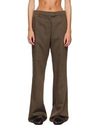 Ganni - Wool Melange Trousers - Lyst