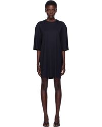 TOTEME - Robe T-Shirt Courte Décontractée Noire - Lyst