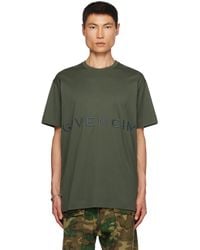 Givenchy - T-shirt vert à logo 4g - Lyst