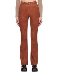 ANDERSSON BELL - Paneled Faux-leather Trousers - Lyst