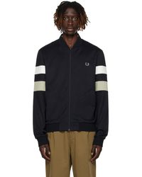 Fred Perry - F Perry Tipped Sleeve Track Jacket - Lyst