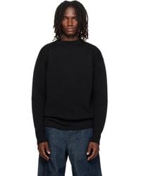 Lemaire - Boat-Neck Double-Face Virgin Wool Sweater - Lyst