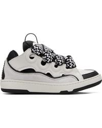 Lanvin - Bicolor Curb Sneakers - Lyst