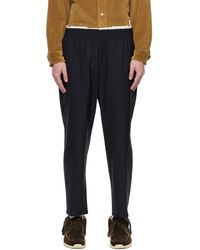 定価65000円camiel fortgensウールストライプパンツ NAVY | www