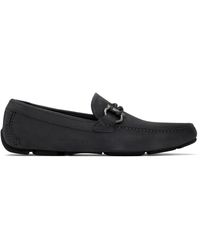 Ferragamo - グレー Gancini ドライビングシューズ - Lyst