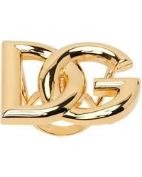 Dolce & Gabbana - Dolce&gabbana Gold 'dg' Ring - Lyst
