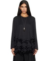 Comme des Garçons - Ruffled T-Shirt - Lyst