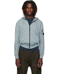 C.P. Company - Light Fleece Zip Lens Hoodie - Lyst