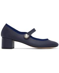 Repetto - Chaussures À Talon De Style Charles Ix Fabienne Bleu Marine - Lyst