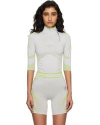 CASABLANCA - Seamless Half-Zip T-Shirt - Lyst