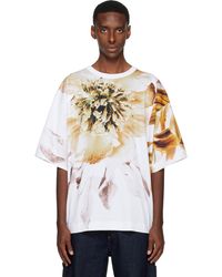 Dries Van Noten - T-Shirt Surdimensionné Blanc - Lyst