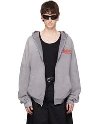 Willy Chavarria - 'Ccc' Hooligan Zip Through Hoodie - Lyst