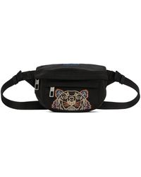 KENZO Black Mini Kampus Tiger Belt Bag