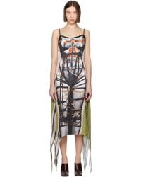 Y. Project - Bondage Print Midi Dress - Lyst
