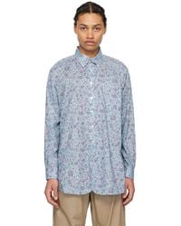 Engineered Garments - Blue Floral Shirt - Lyst