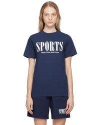 Sporty & Rich - Sportyrich ネイビー Sports シャツ - Lyst