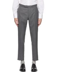Thom Browne - Gray Low-rise Trousers - Lyst