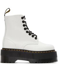 Dr. Martens Leather Bianca White Chelsea Boots | Lyst