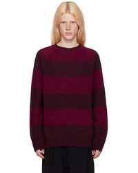 YMC - Burgundy Suededhead Sweater - Lyst