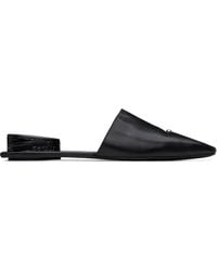Tory Burch - Mules Noires À Ferrure De Style Perçage - Lyst