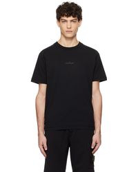 Stone Island - ブラック オーガニックコットン ジャージ Tシャツ - Lyst