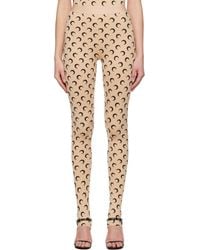 Marine Serre - Recycled Moon Jersey Stirrup Leggings - Lyst