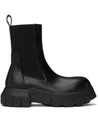 Rick Owens - Black Beatle Bozo Tractor Chelsea Boots - Lyst