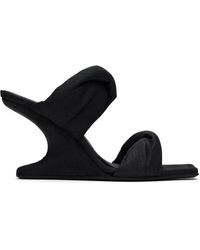 Rick Owens - ブラック Porterville Cantilever 8 Twisted ヒールサンダル - Lyst