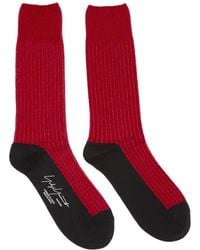 Yohji Yamamoto Mole Stitch Socks - Red