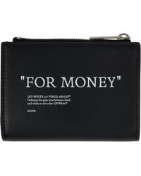 Off-White c/o Virgil Abloh - ブラック Quote ジップ 二つ折り財布 - Lyst